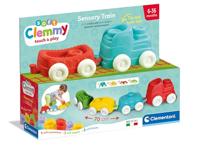 Clementoni baby - clemmy sensory trein met soft blokken, 12dlg. - thumbnail