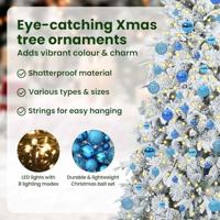 VidaXL Kunstmatige inklapbare kerstboom wit 180 cm pe en pvc - thumbnail