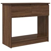 Wandtafel met lades 85,5x38,5x74,5 cm bruin eikenkleurig - thumbnail