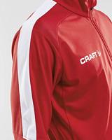 Craft 1905611 Progress Halfzip Tee LS M - Bright Red/White - M - thumbnail