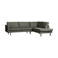 WOOOD Rodeo hoekbank rechts velvet Frost - thumbnail