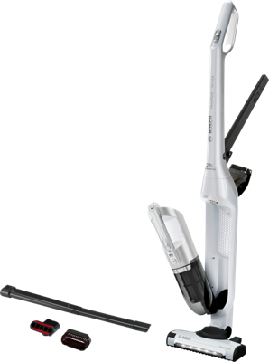 Bosch Serie 4 BCH3P2301 steelstofzuiger & elektrische bezem 2-in-1-steelstofzuiger Batterij/Accu Droog Zakloos 0,4 l Wit
