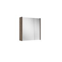 Saniclass Prime Spiegelkast - 60x63x16cm - inclusief zijpanelen - noten (hout) SW1212815/SW812073 - thumbnail
