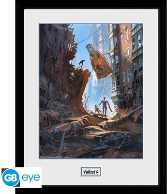 Fallout Framed Print - Street Scene (30x40cm) Fallout Framed Print - Street Scene (30x40cm)