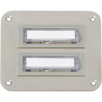 Heidemann 70143 Belplaat Met naambord 2-voudig RVS 24 V/1 A - thumbnail