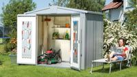 Biohort Europa 2 metalen berging 172x156x196 cm- Zadeldak- Metaal- Biohort - thumbnail