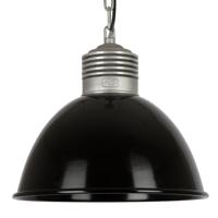 Loft Industrie Hanglamp Hoogglans Zwart - thumbnail