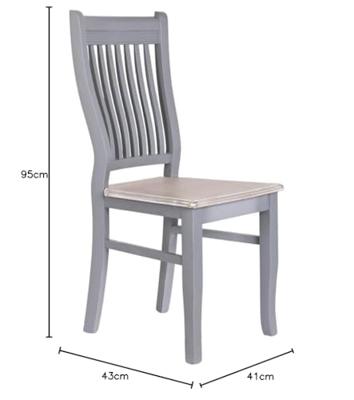 Keukenstoel DKD Home Decor 40 x 42 x 94,5 cm Natuurlijk Grijs