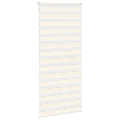 VidaXL Zebra rolgordijn 115x200 cm stofbreedte 110,9 cm marmerbeige