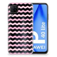 Huawei P40 Lite | TPU bumper | Waves Roze - thumbnail