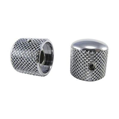 Ernie Ball 6354 Dome Telecaster Chrome Plated Messing knoppen voor elektrische gitaar of bas (2 stuks)