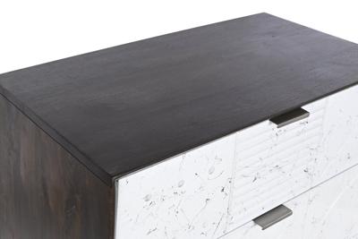 Ladenkast DKD Home Decor 70 x 40 x 105 cm Wit Donkerbruin Mangohout Ladenkast DKD Home Decor 70 x 40 x 105 cm Wit Donkerbruin Mangohout