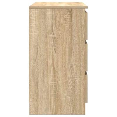 Dressoir met lade 71x35x65 cm spaanplaat sonoma eikenkleurig