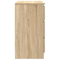 Dressoir met lade 71x35x65 cm spaanplaat sonoma eikenkleurig - thumbnail