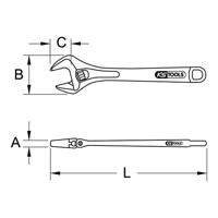 KS Tools 9621114 962.1114 Engelse sleutel Sleutelbreedte (metrisch) 67 mm - thumbnail
