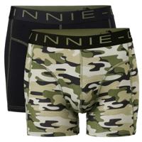 Vinnie-G Boxershorts 2-pack Black / Army Green Print-M - thumbnail