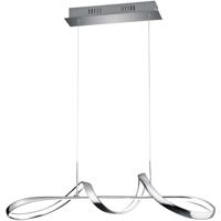 LED Hanglamp - Hangverlichting - Trion Peruino - 37W - Natuurlijk Wit 4000K - Dimbaar - Rond - Glans Chroom - Aluminium - thumbnail