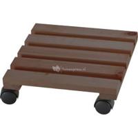 Plantentrolley economy vierkant donker gebeitst - thumbnail