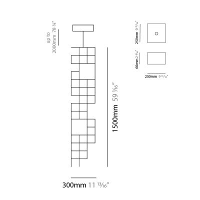Quasar - Orion vertical Hanglamp