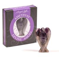 Edelsteen Engel Amethist in Cadeauverpakking (50 mm) - thumbnail