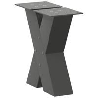 Salontafelpoten 2 st X-vormig 40x(30-31) cm staal antraciet - thumbnail