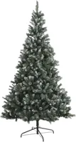 Black Box Trees Pinyon kerstboom besneeuwd met dennenappels blauwgroen 185cm - thumbnail