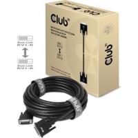 CLUB3D DVI-D DUAL LINK (24+1) CABLE BI DIRECTIONAL M/M 10m 32.8 ft 28AWG Zwart - thumbnail