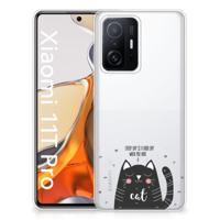 Xiaomi 11T | 11T Pro Telefoonhoesje met Naam Cat Good Day - thumbnail