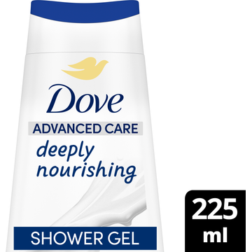 Dove Advanced Care Verzorgende Douchegel Deeply Nourishing 225 ml bij Jumbo
