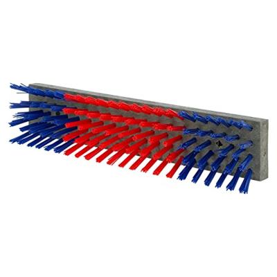 Producten/veeborstel nylon blauwroodblauw 50x10cm