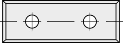 Keermes 30x9x1,5mm 4-Zijdig