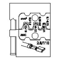 Gedore 8140-09 1830635 Krimpinzetstuk Platte insteekhulzen 0.1 tot 1 mm² - thumbnail