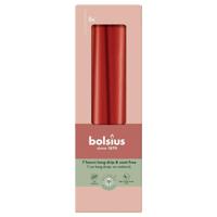 Bolsius gotische dinerkaars 8 stuks delicate red 24,5 cm - thumbnail