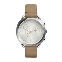 Horlogeband Fossil FTW1200 Leder Beige 16mm - thumbnail