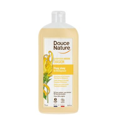 Douce Nature Douchegel & shampoo ylang ylang ontspannend bio 1 Liter