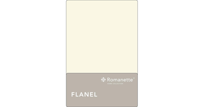 Romanette Romanette flanel laken ivoor 240x260