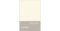 Romanette Romanette flanel laken ivoor 240x260 - thumbnail