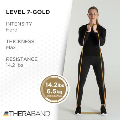 Theraband 45 m max. zwaar - goud