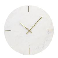 Light & Living Klok 'Moreno' Marmer, kleur Wit - thumbnail