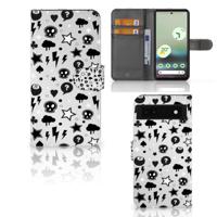 Telefoonhoesje met Naam Google Pixel 6A Silver Punk - thumbnail