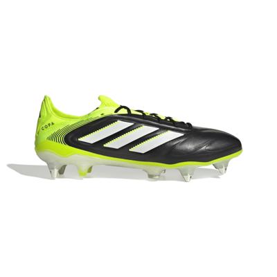 adidas Copa Pure III Elite IJzeren-Nop Voetbalschoenen (SG) Zwart Wit Neongeel adidas Copa Pure III Elite IJzeren-Nop Voetbalschoenen (SG) Zwart Wit Neongeel