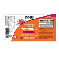 NOW Vitamine D3 Druppels 1000IE 30ml - thumbnail