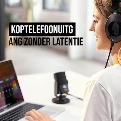 RODE Microphones NT-USB Mini USB-microfoon Statief Zendmethode:USB Voet USB-C, Hoofdtelefoon (3.5 mm jackplug) USB Zwart - thumbnail