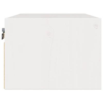 Wandbevestigde nachttafel met lade 2 pcs Wit 50 x 32.5 x 24 cm