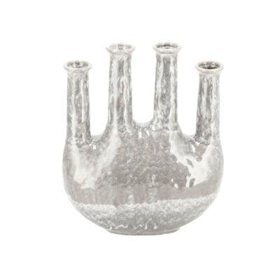 Daan Kromhout Vaas inga jahra grijs 26 cm | 4 stuks