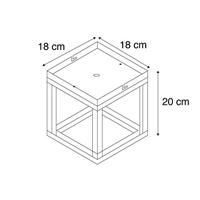 QAZQA Industriële plafondlamp donkergrijs - Cage - thumbnail