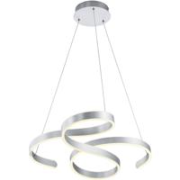 LED Hanglamp - Hangverlichting - Trion Frinco - 52W - Warm Wit 3000K - Dimbaar - Rond - Mat Grijs - Aluminium - thumbnail