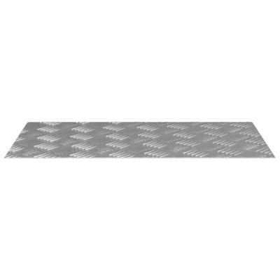 VidaXL Trap tread rechthoekig 2 pcs zilver 70 x 40 cm aluminium