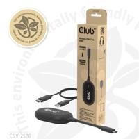 club3D CSV-2570 USB-C-kabel HDMI / USB-C Aansluitkabel - thumbnail