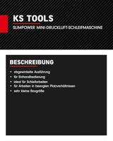 KS Tools 515.5585 SlimPOWER mini-pneumatische slijpmachine, 19000omw/min. - thumbnail